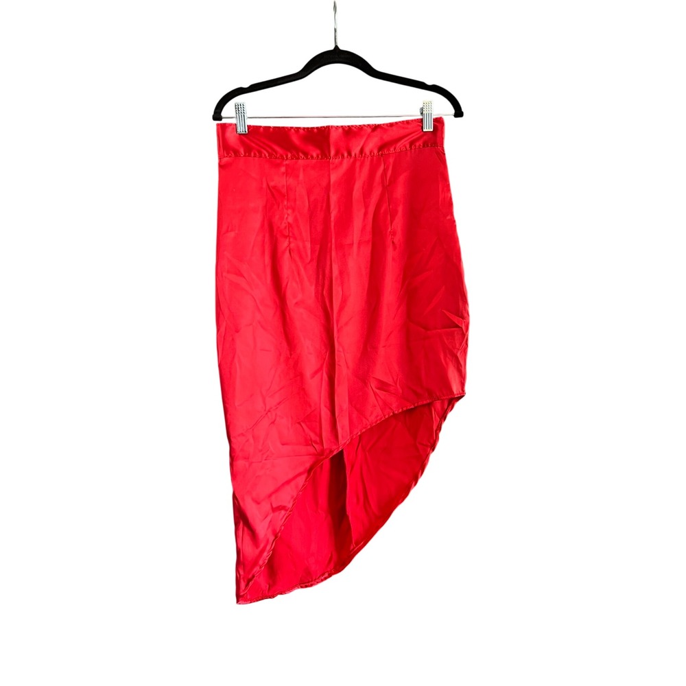 Handmade Red Asymmetrical High Low Skirt Party Cocktail‎ Dressy